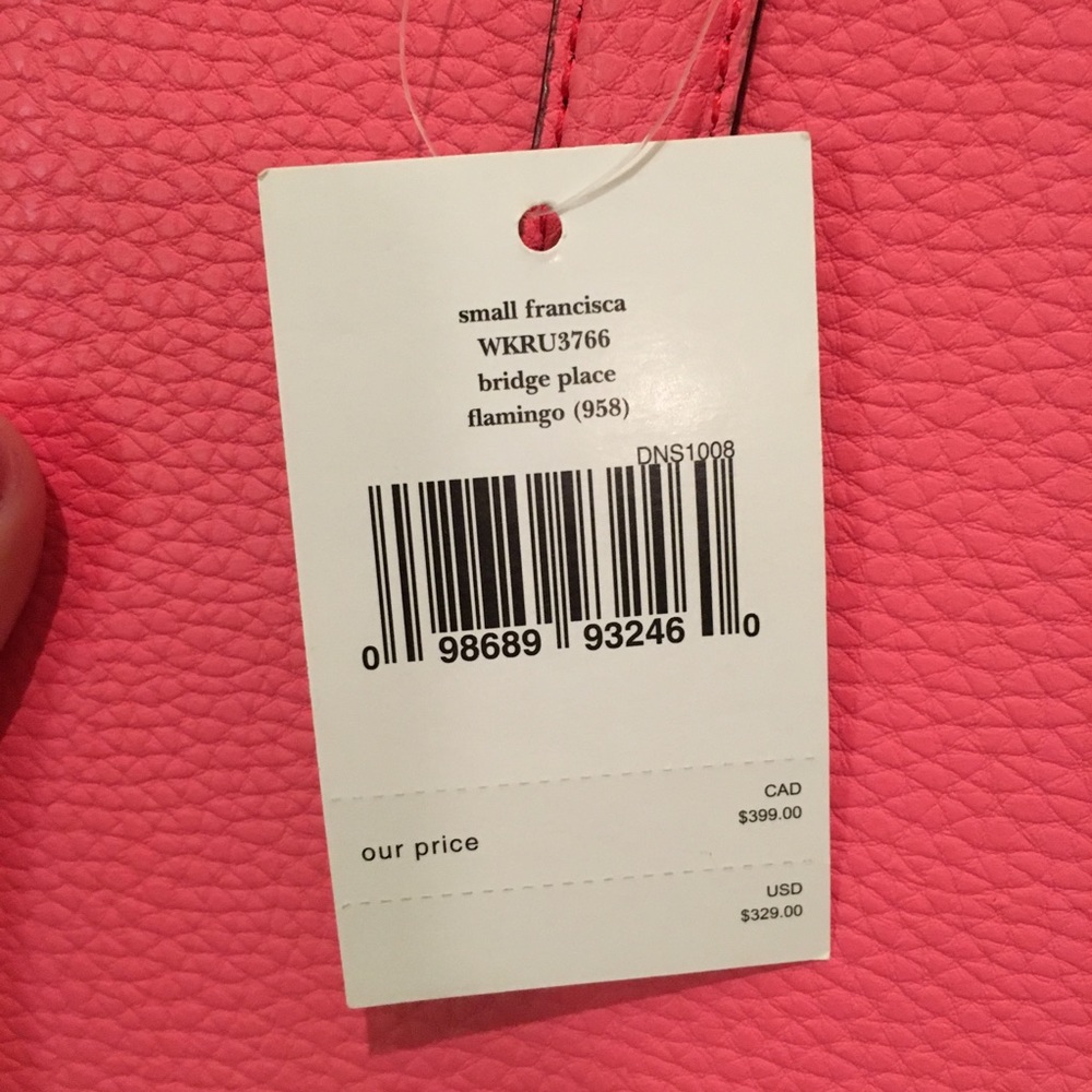 🚫🚫SOLD🚫🚫Kate Spade Flamingo Pink Bow Purse - Picture 6 of 6